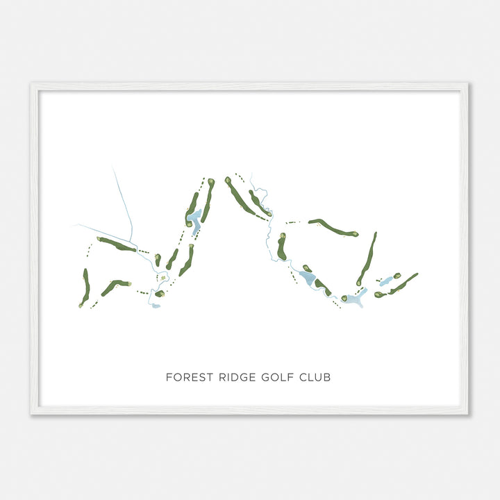 Print of Forest Ridge Golf Club Modern Map