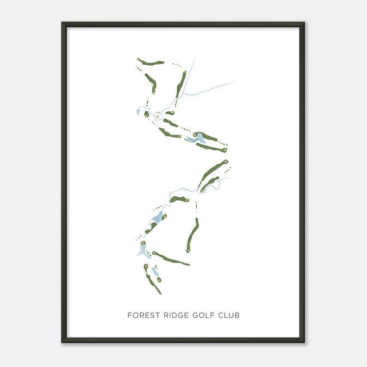 Print of Forest Ridge Golf Club Modern Map