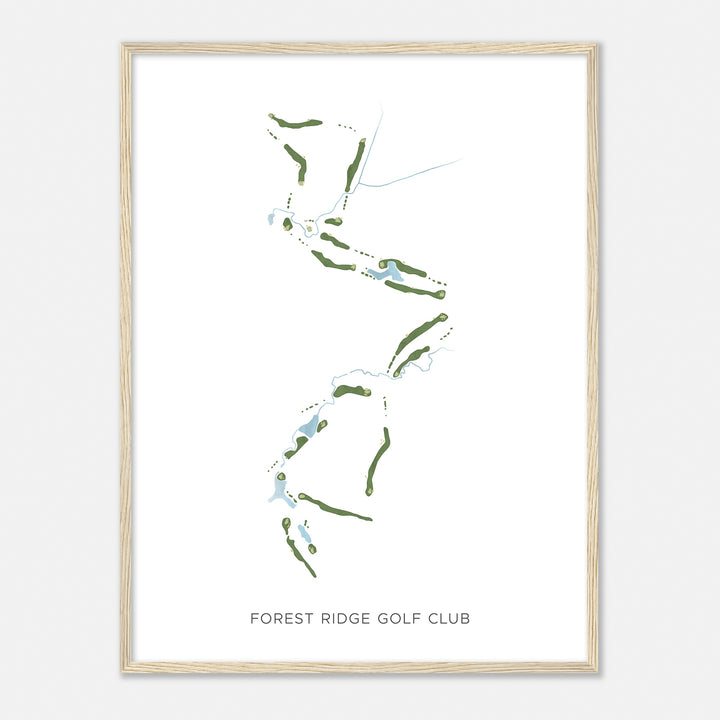 Print of Forest Ridge Golf Club Modern Map