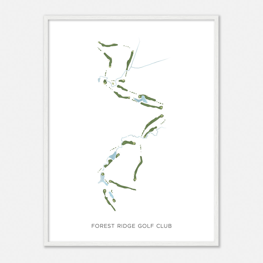 Print of Forest Ridge Golf Club Modern Map