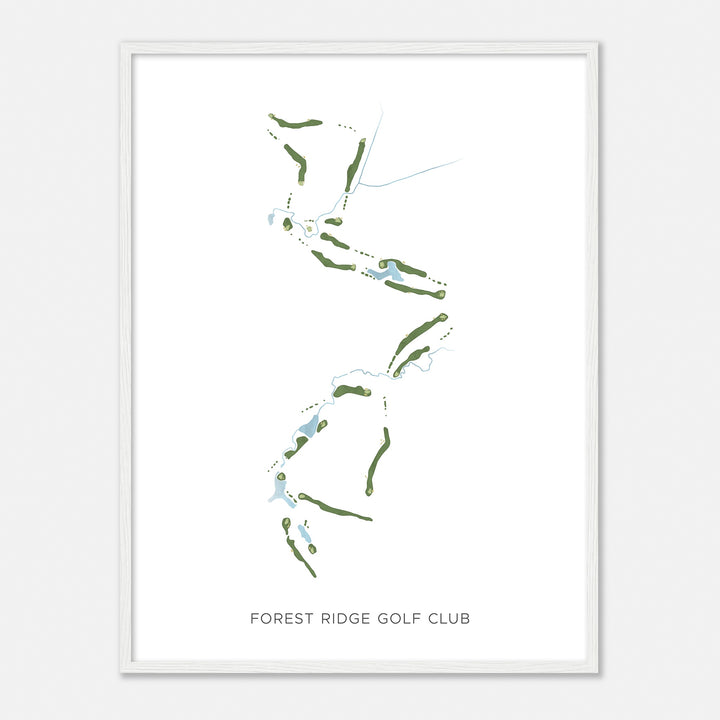 Print of Forest Ridge Golf Club Modern Map