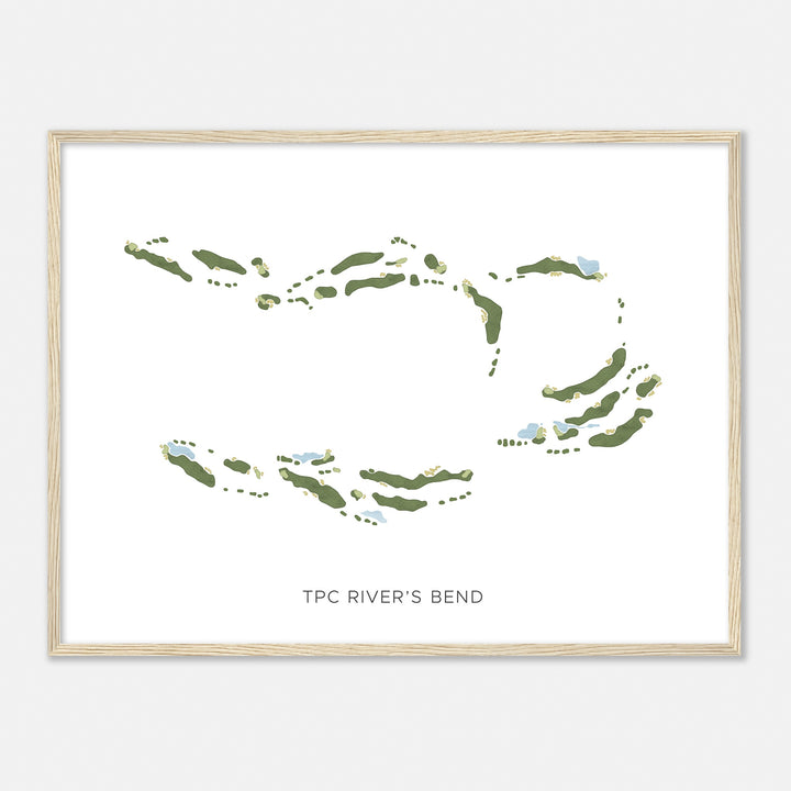 Print of Tpc River'S Bend Modern Map