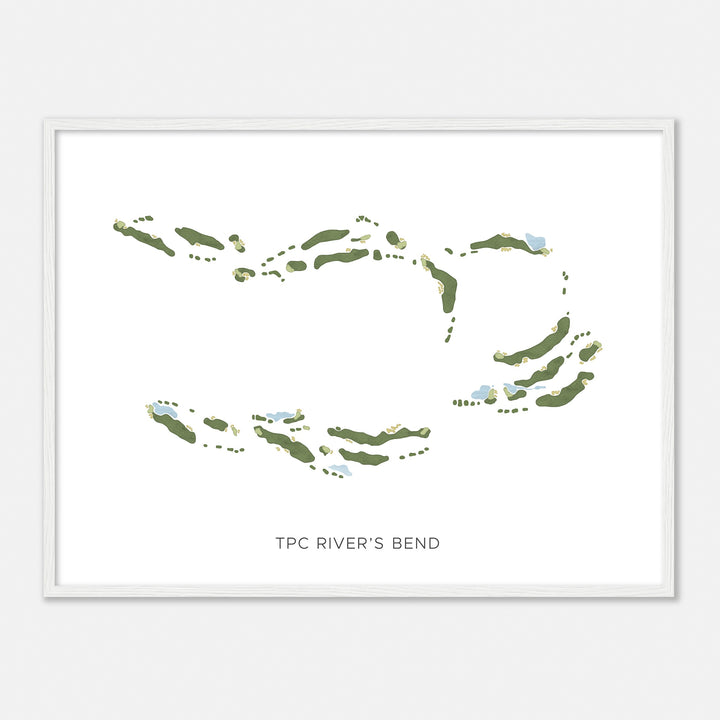 Print of Tpc River'S Bend Modern Map