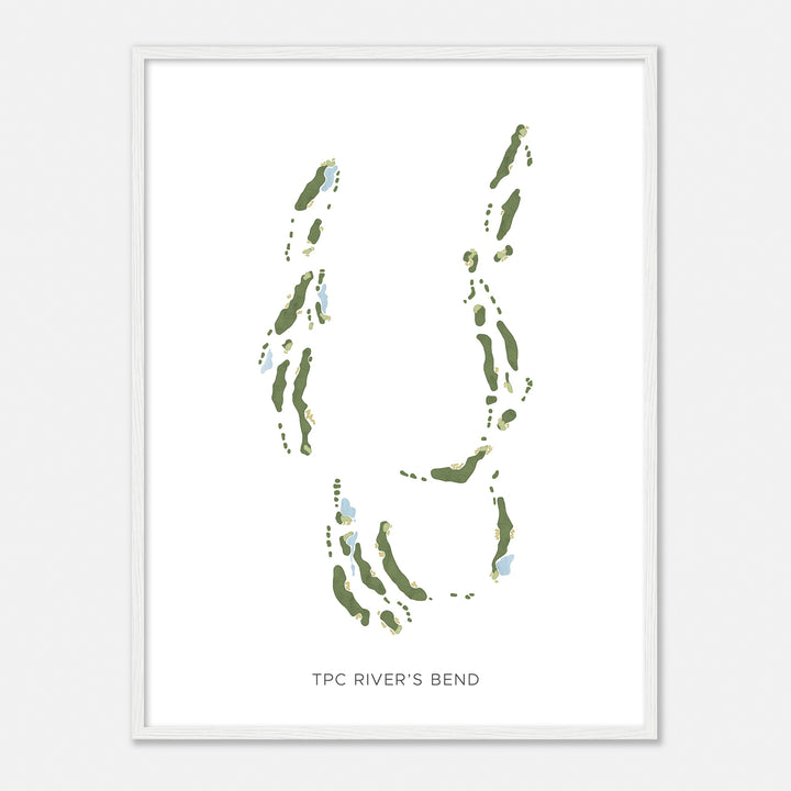 Print of Tpc River'S Bend Modern Map