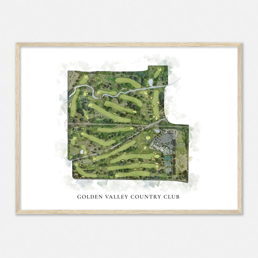 Print of Golden Valley Country Club Classic Map