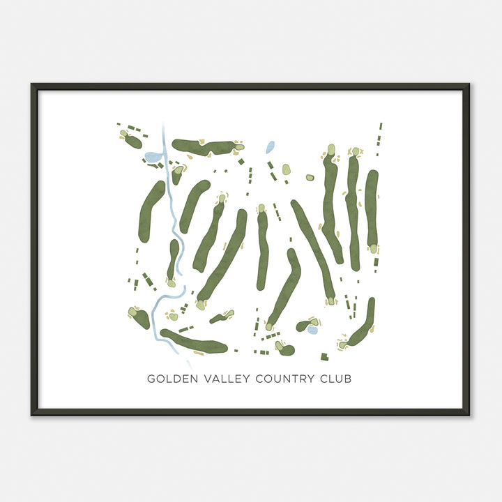 Print of Golden Valley Country Club Modern Map