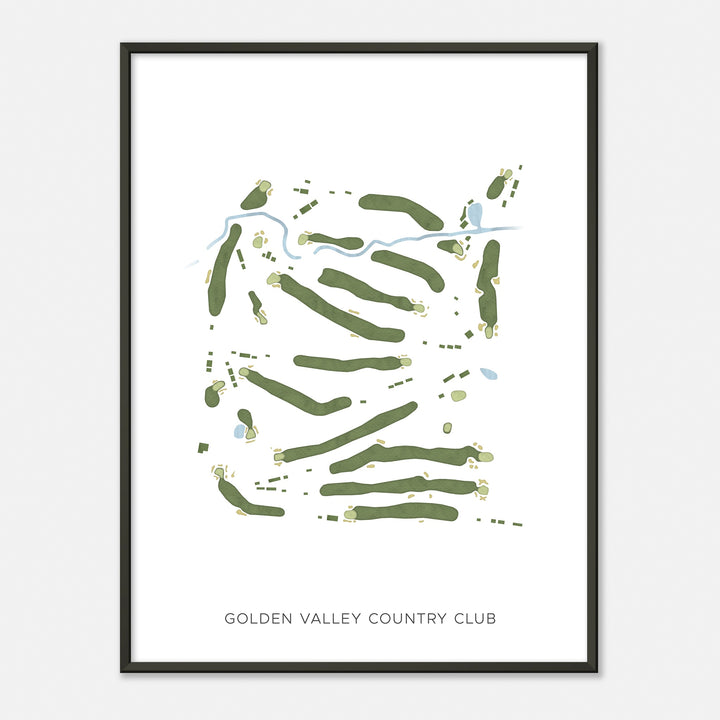 Print of Golden Valley Country Club Modern Map