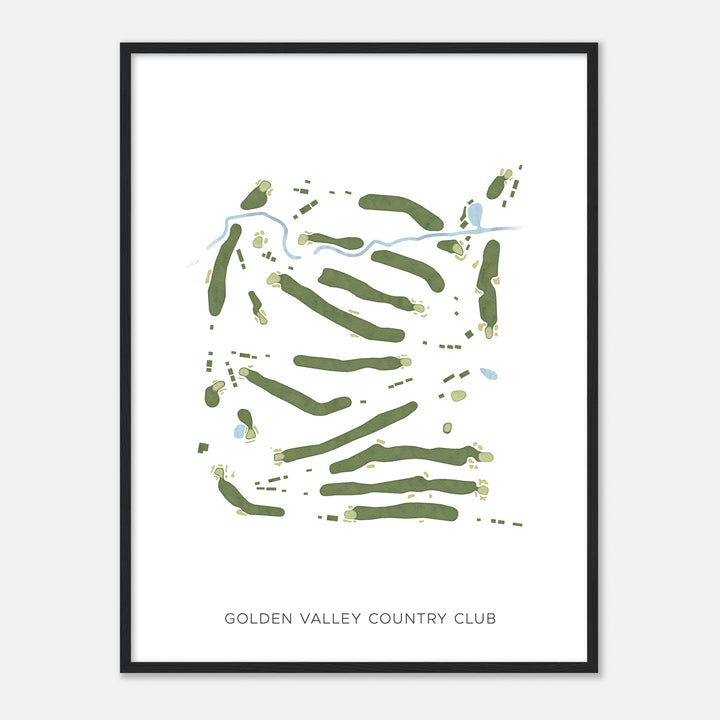 Print of Golden Valley Country Club Modern Map
