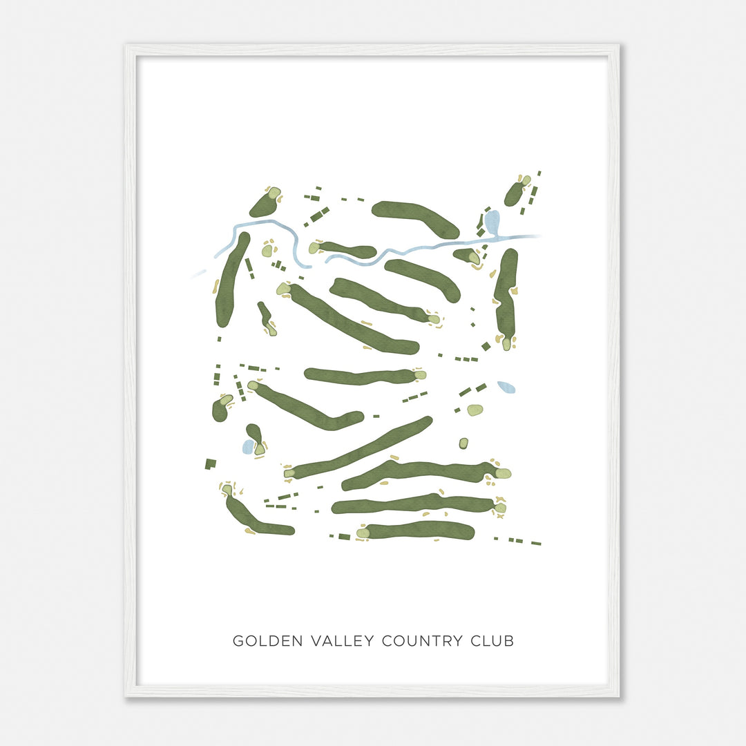 Print of Golden Valley Country Club Modern Map