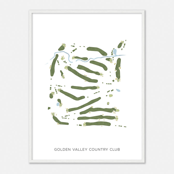 Print of Golden Valley Country Club Modern Map