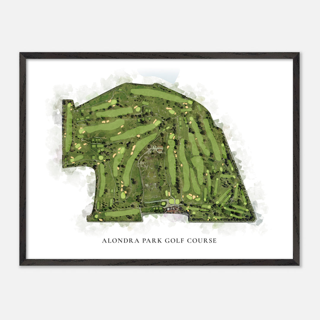 Print of Alondra Park Golf Course Classic Map