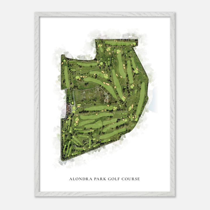 Print of Alondra Park Golf Course Classic Map
