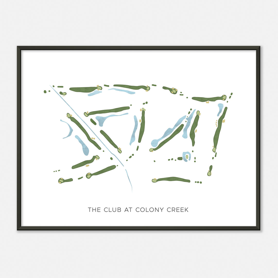 Print of The Club At Colony Creek Modern Map
