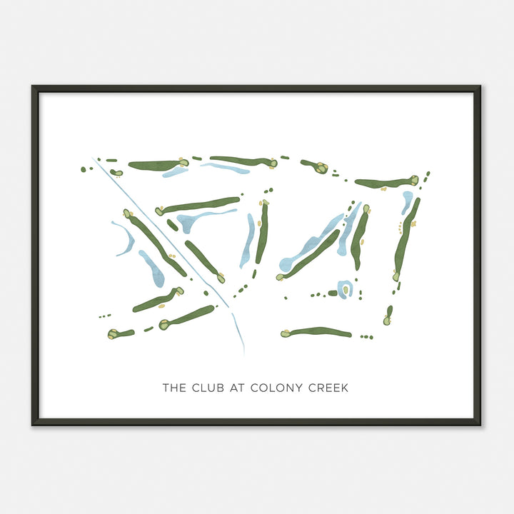 Print of The Club At Colony Creek Modern Map