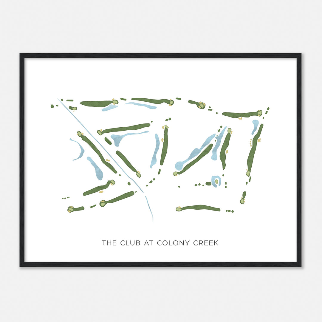 Print of The Club At Colony Creek Modern Map