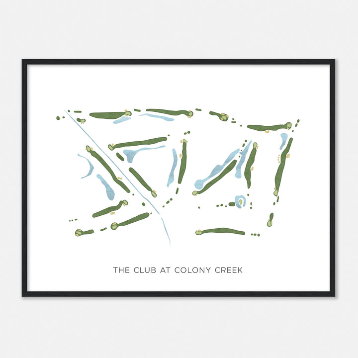 Print of The Club At Colony Creek Modern Map