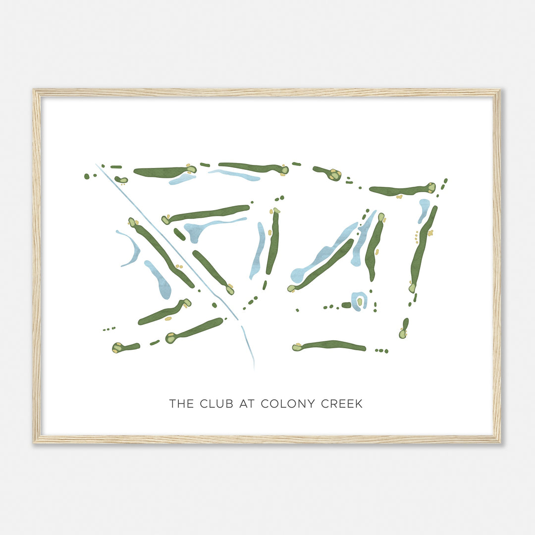 Print of The Club At Colony Creek Modern Map