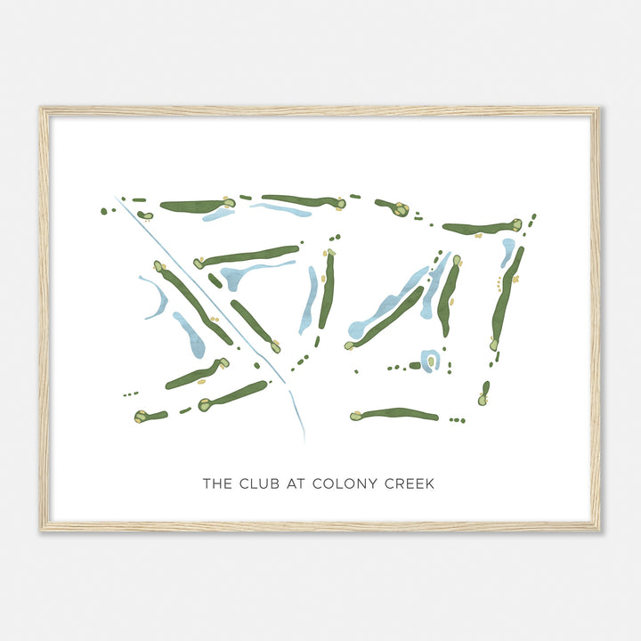 Print of The Club At Colony Creek Modern Map