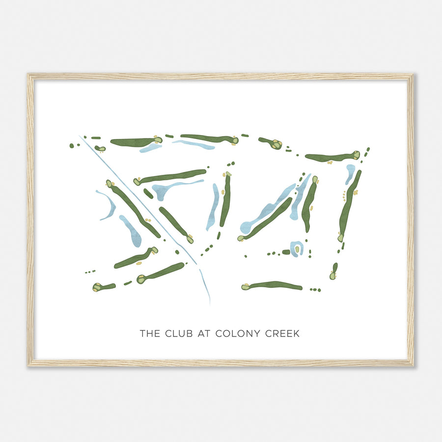 Print of The Club At Colony Creek Modern Map