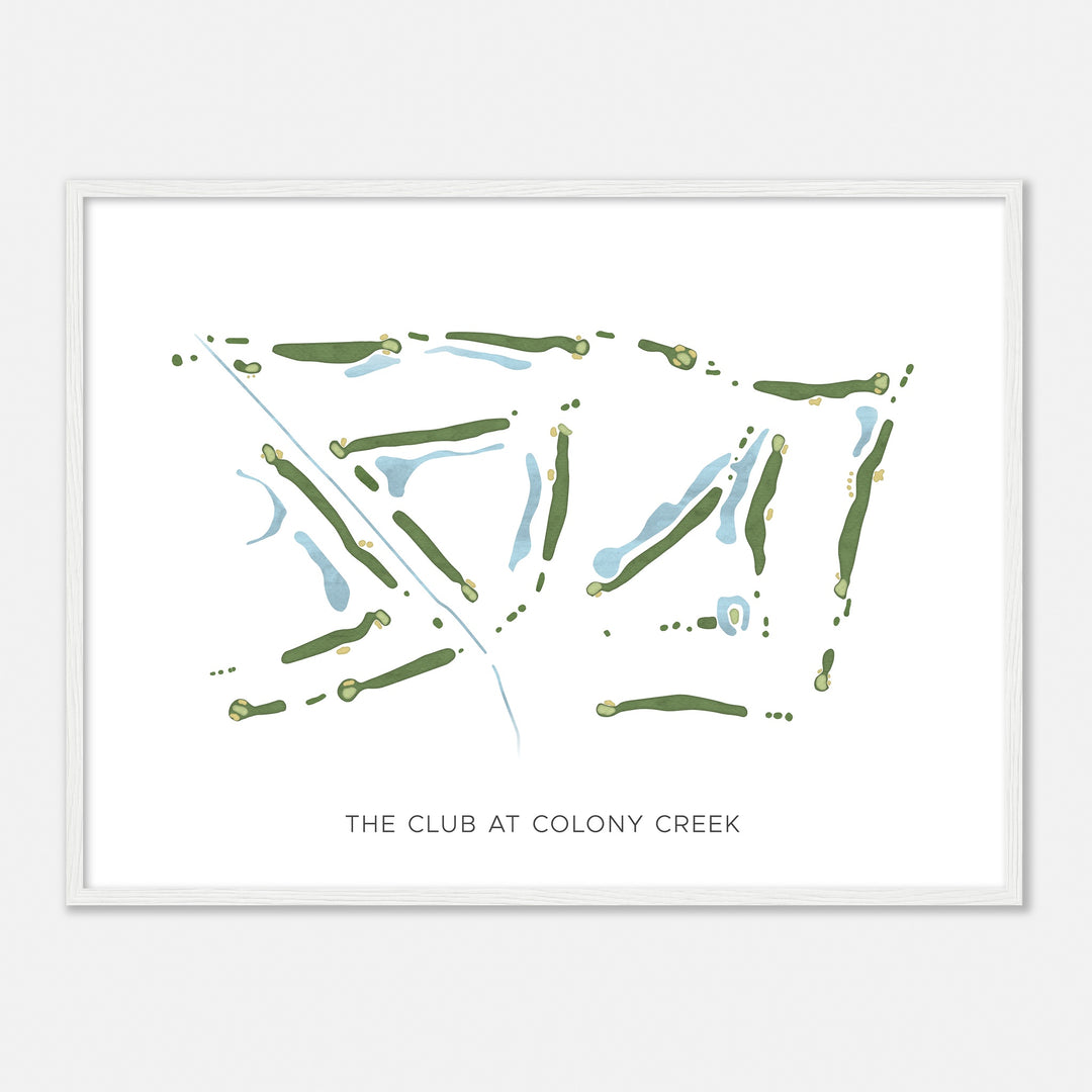 Print of The Club At Colony Creek Modern Map