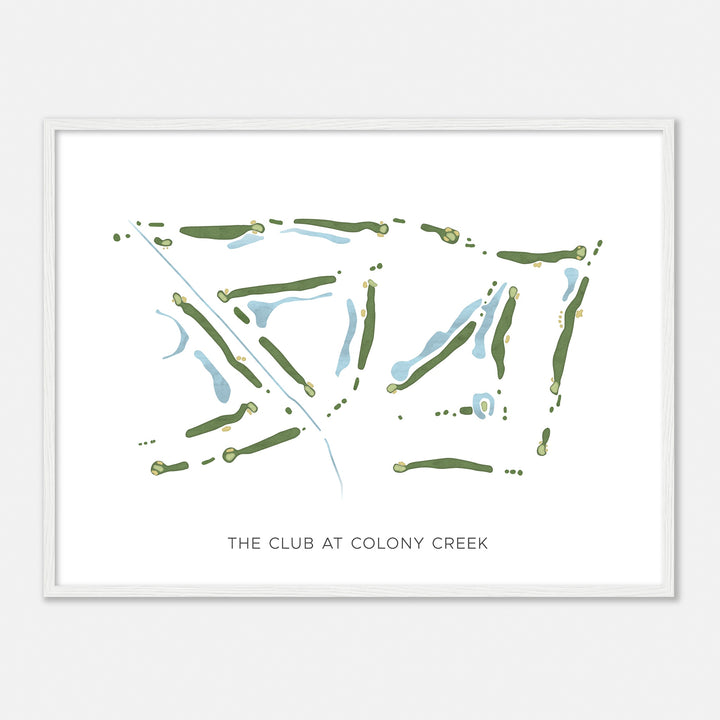Print of The Club At Colony Creek Modern Map
