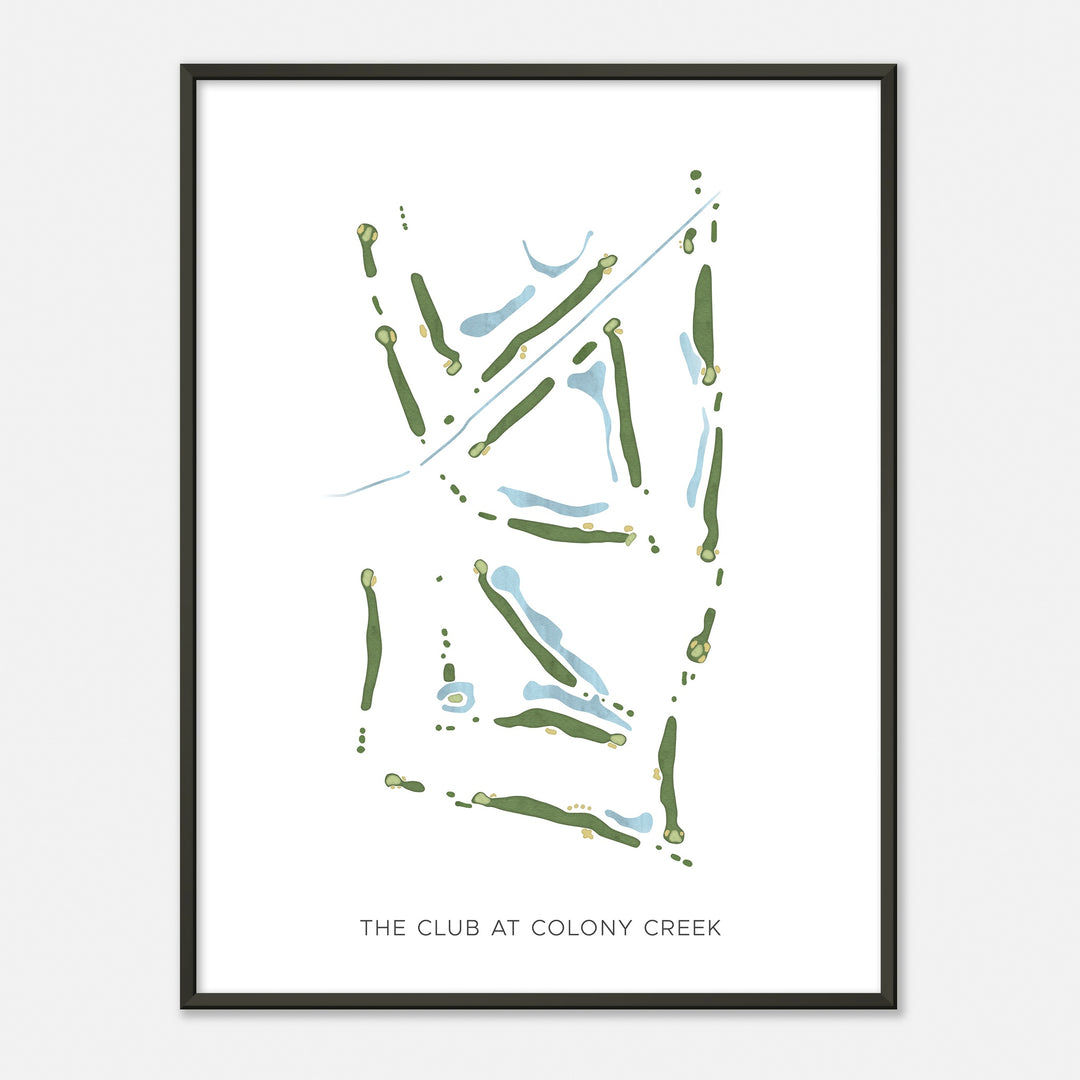 Print of The Club At Colony Creek Modern Map