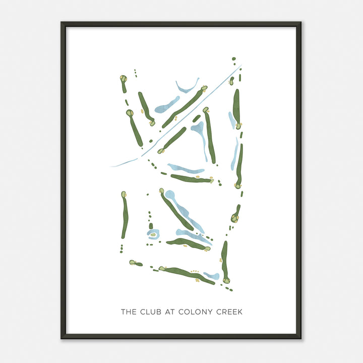 Print of The Club At Colony Creek Modern Map