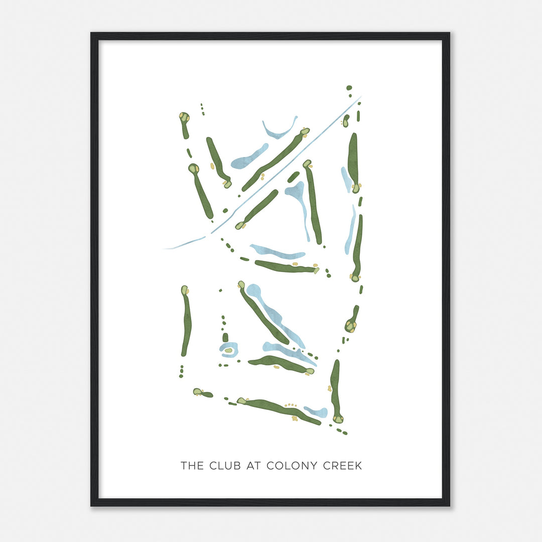 Print of The Club At Colony Creek Modern Map