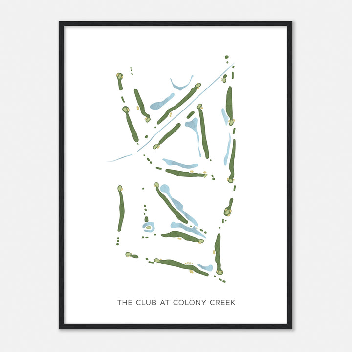 Print of The Club At Colony Creek Modern Map