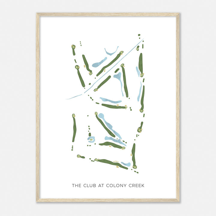 Print of The Club At Colony Creek Modern Map