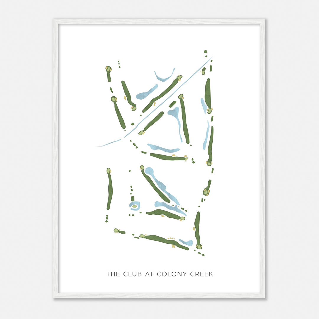 Print of The Club At Colony Creek Modern Map
