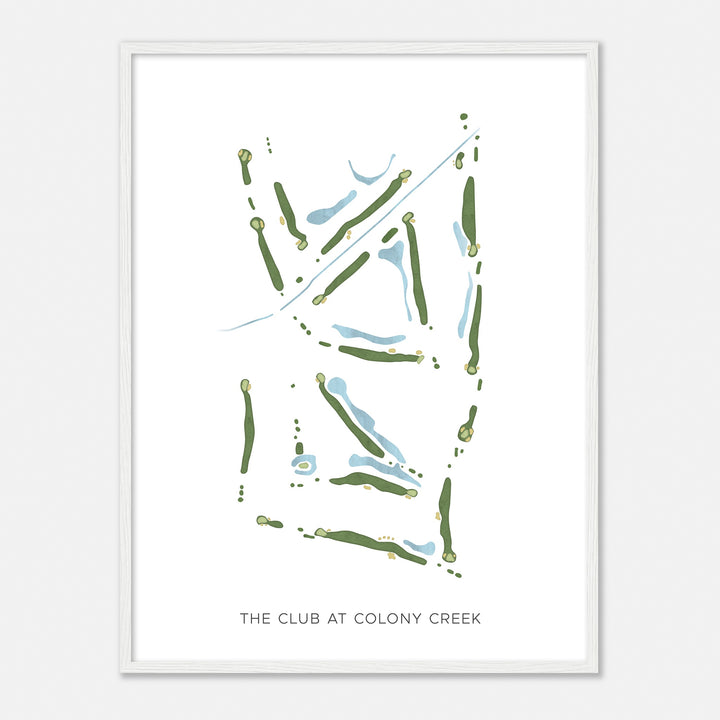 Print of The Club At Colony Creek Modern Map