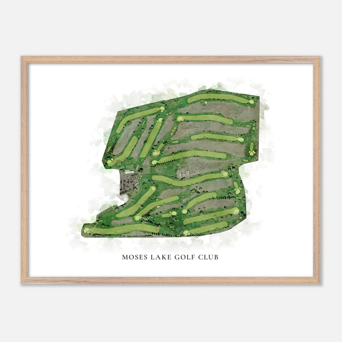 Print of Moses Lake Golf Club Classic Map