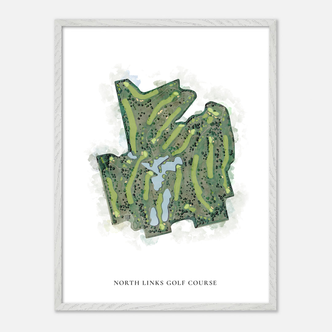 Print of North Links Golf Course Classic Map