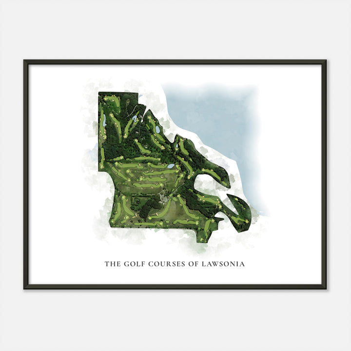 Print of The Golf Courses Of Lawsonia Classic Map