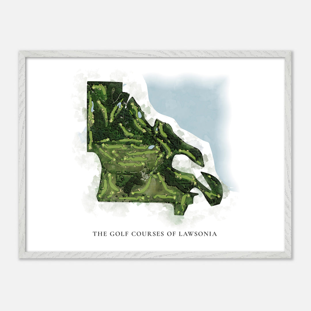 Print of The Golf Courses Of Lawsonia Classic Map