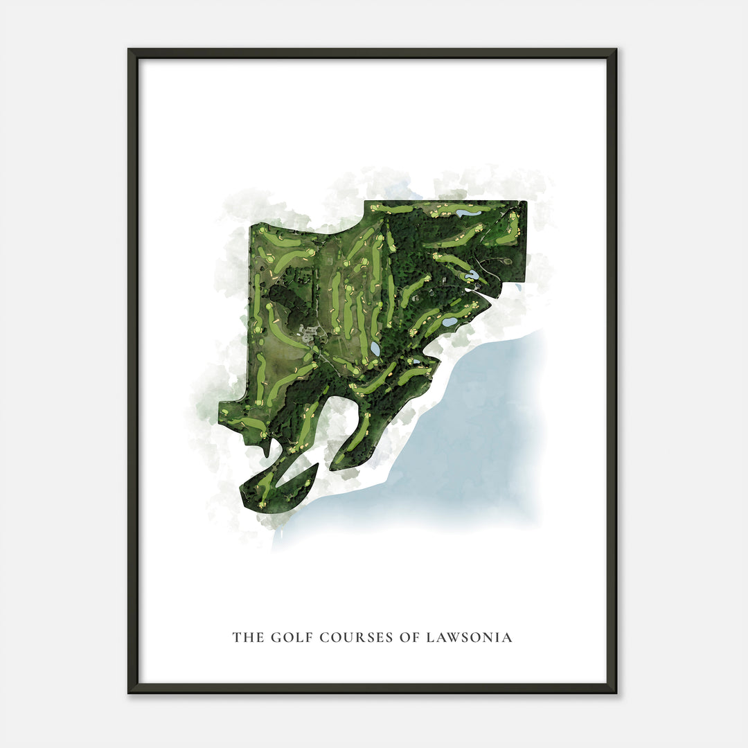 Print of The Golf Courses Of Lawsonia Classic Map