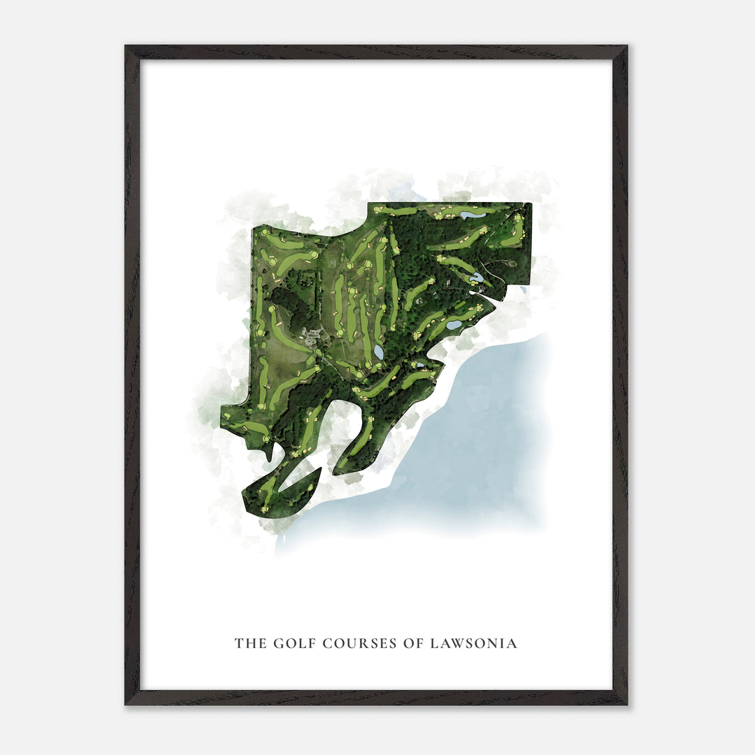 Print of The Golf Courses Of Lawsonia Classic Map