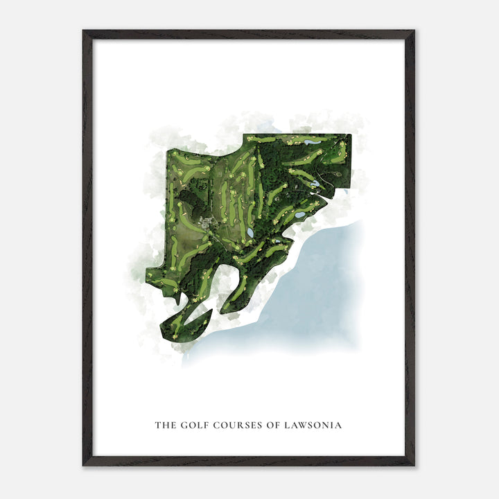Print of The Golf Courses Of Lawsonia Classic Map
