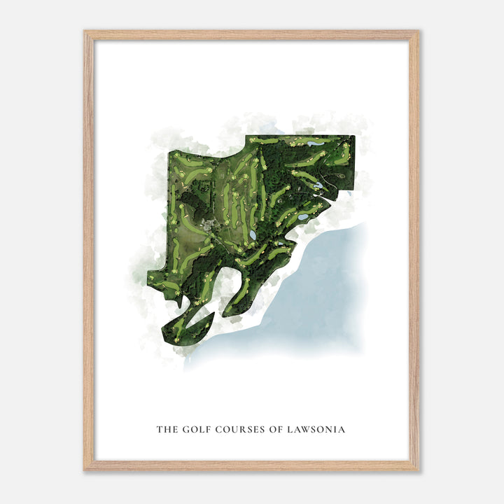 Print of The Golf Courses Of Lawsonia Classic Map