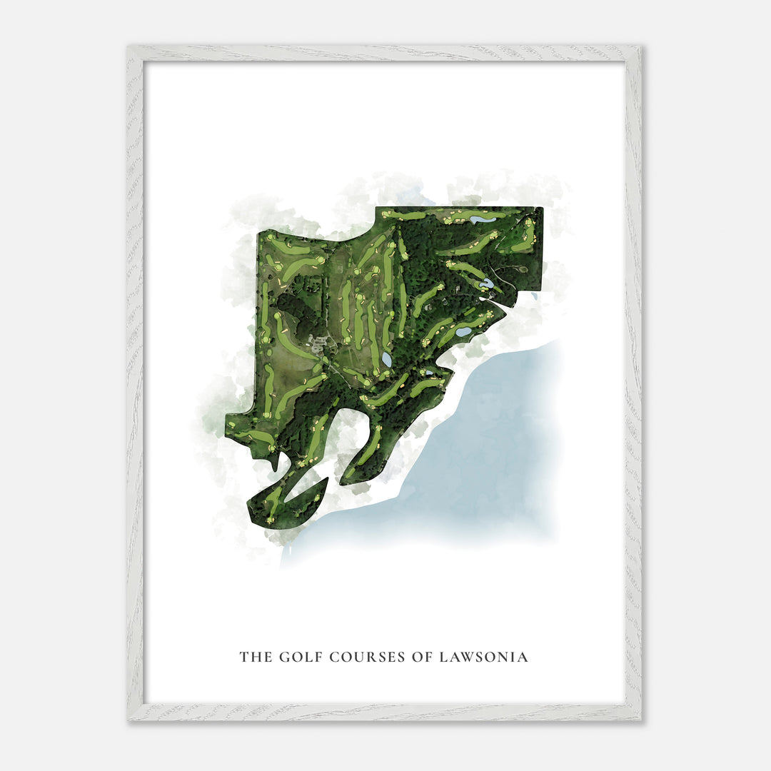 Print of The Golf Courses Of Lawsonia Classic Map