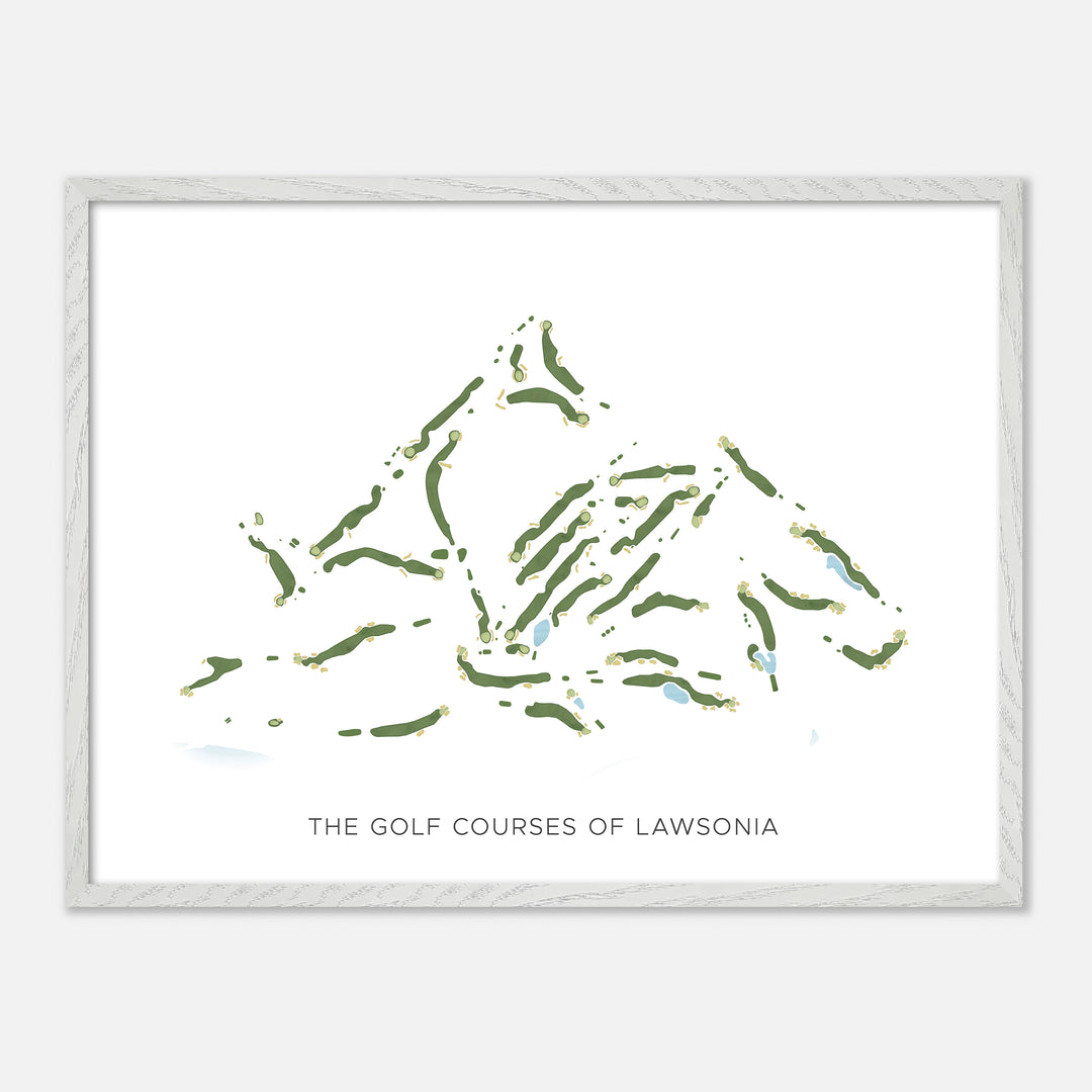 Print of The Golf Courses Of Lawsonia Modern Map