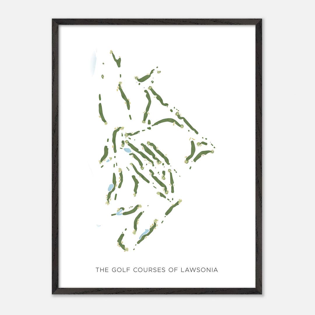 Print of The Golf Courses Of Lawsonia Modern Map