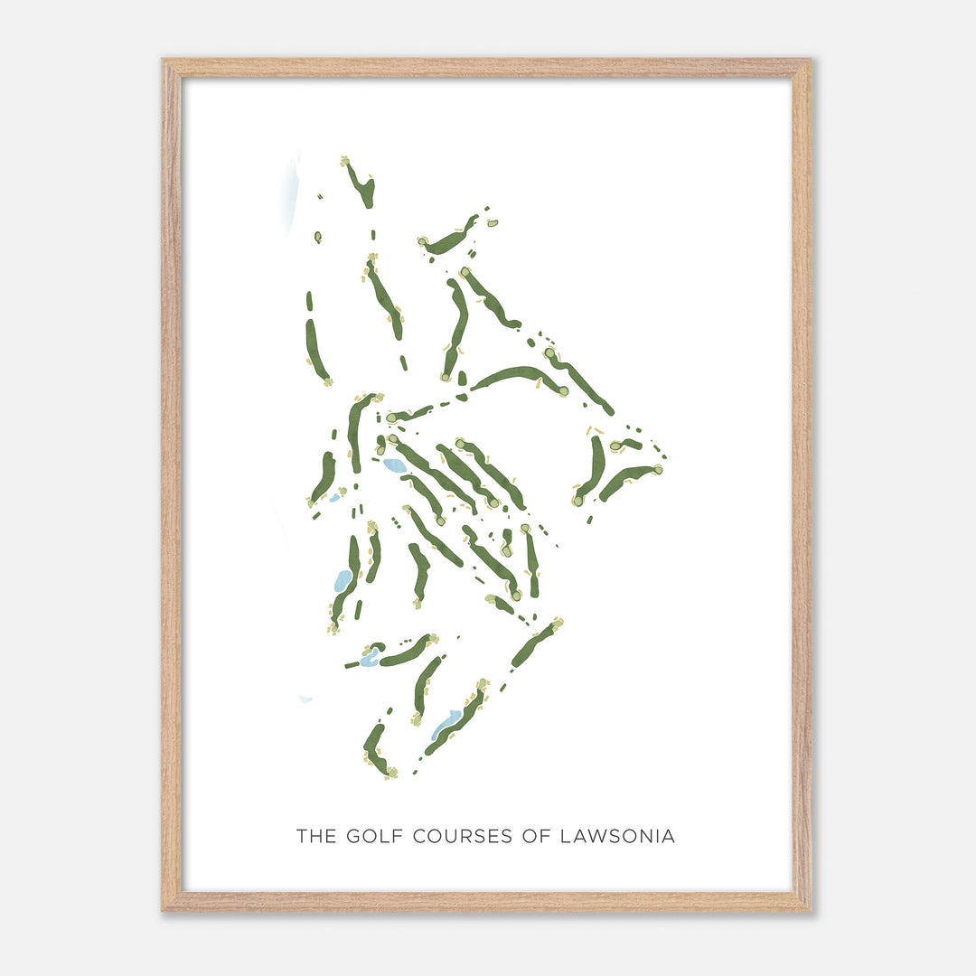 Print of The Golf Courses Of Lawsonia Modern Map
