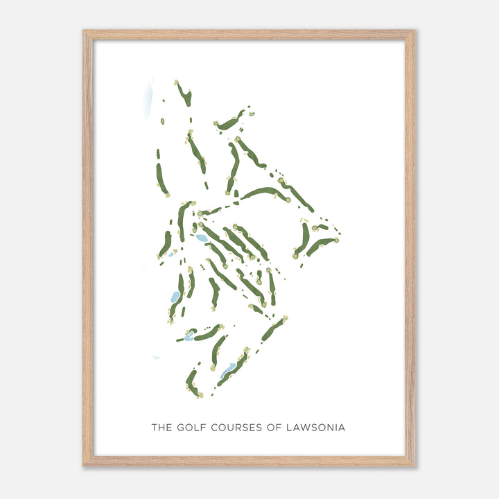 Print of The Golf Courses Of Lawsonia Modern Map