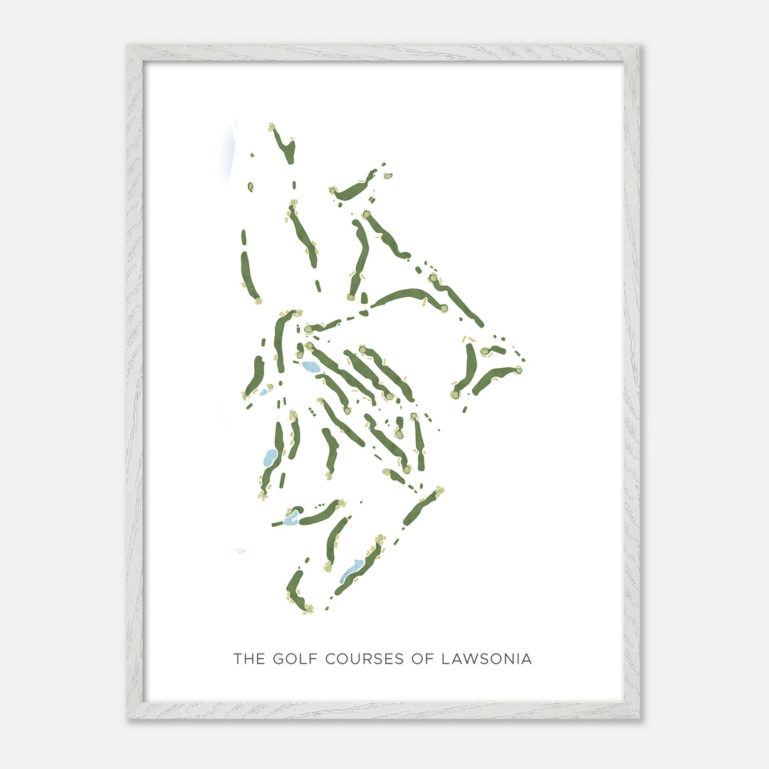Print of The Golf Courses Of Lawsonia Modern Map