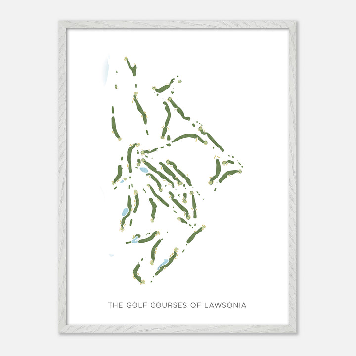 Print of The Golf Courses Of Lawsonia Modern Map