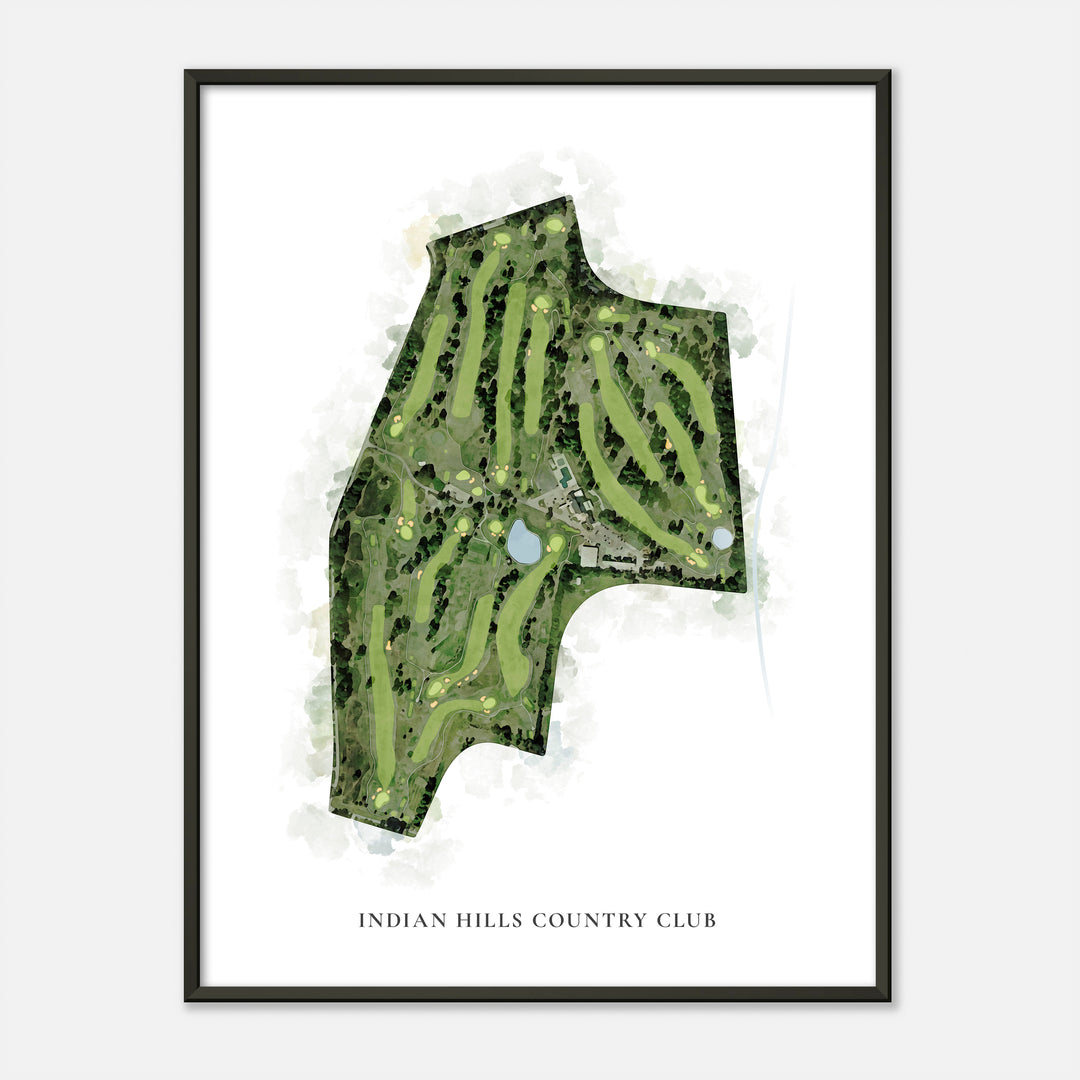 Print of Indian Hills Country Club Classic Map