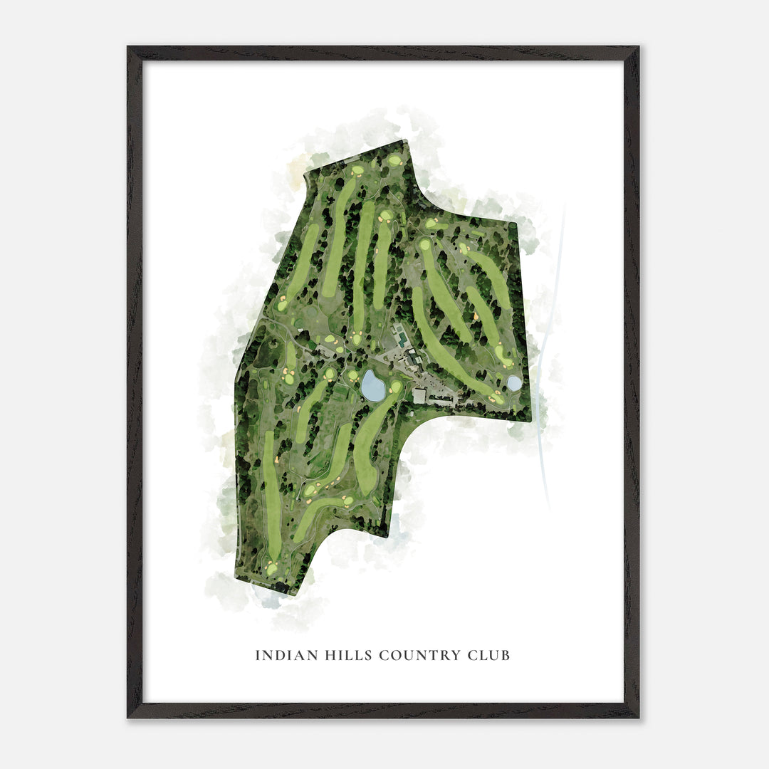Print of Indian Hills Country Club Classic Map