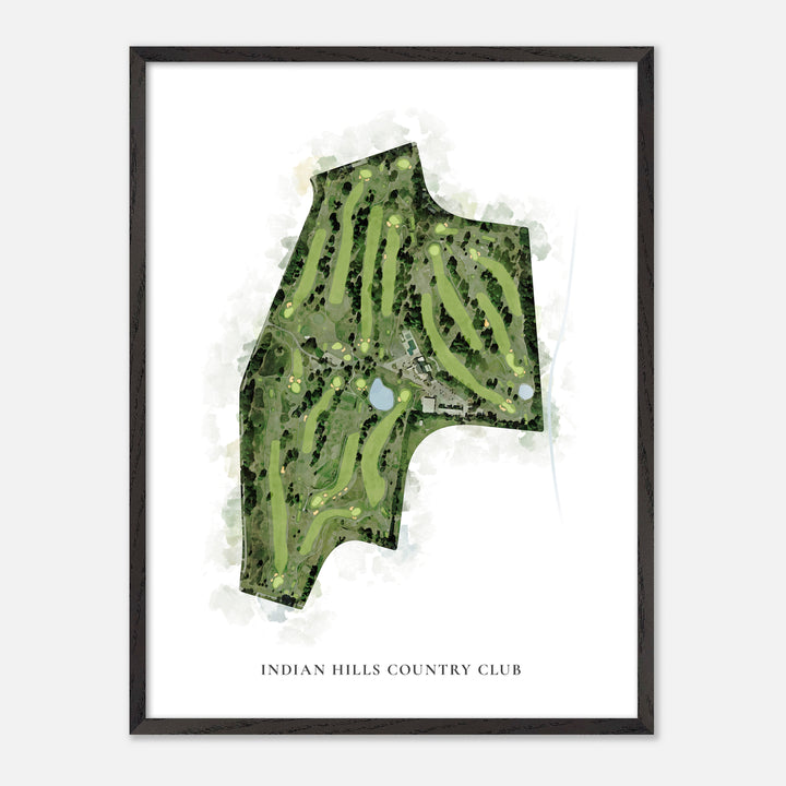 Print of Indian Hills Country Club Classic Map